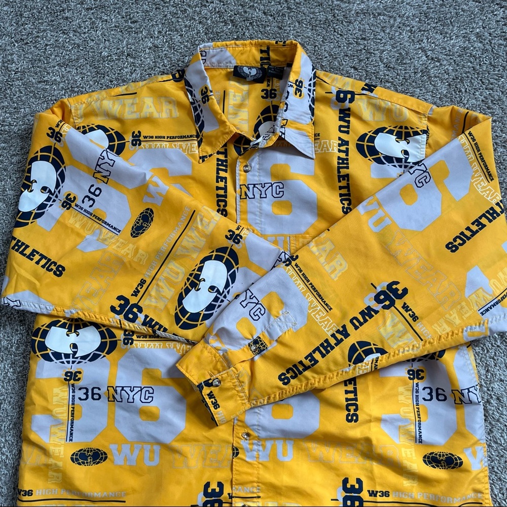 Wu-Wear Shirt Size Xl Wu-Tang Button Up Rare 90’s… - image 3